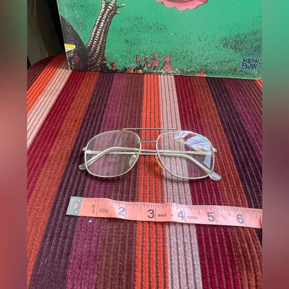 Vintage Oversized Aviator Glasses Gold - RX, Frame ONLY
